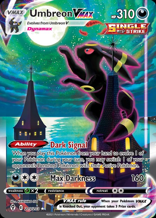 Front of @slabsbyderek’s Umbreon VMAX